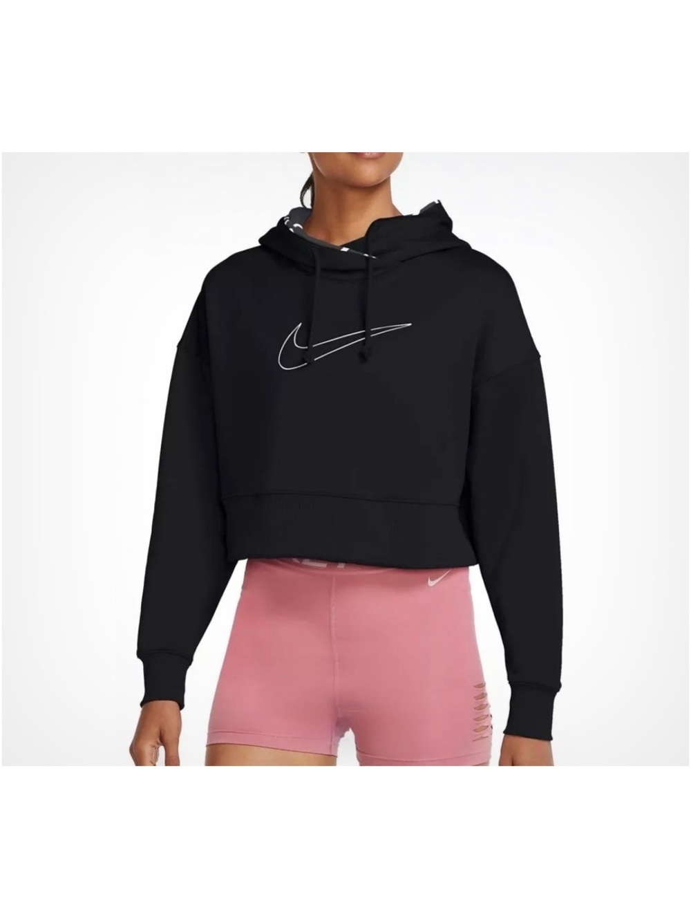 NWOT Nike Therma Cropped Pullover Hoodie size M